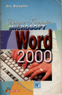 Image of Belajar Komputer Microsoft Word 2000