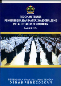 Image of Pedoman teknis Pengintegrasian Materi Nasionalisme melalui Jalur Pendidikan  bagi SMP/MTs