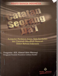 Image of Pidato Bahasa Indonesia Catatan Seorang Da'i